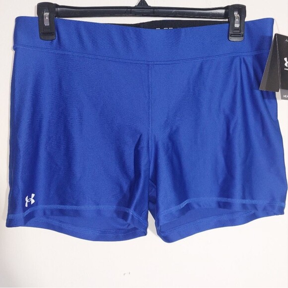 Under Armour Women's Team HeatGear Compression 4" Shorty Shorts Size 2XL NWT - Picture 5 of 14